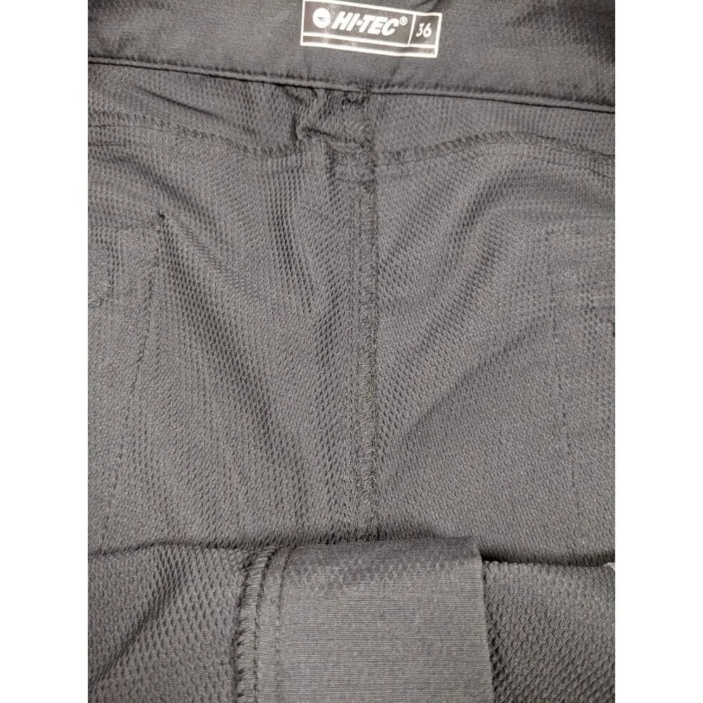 Hi-Tec Black Hiking Shorts Dri-Tec Flex Utility Rip Stop Gorpcore Preppy Sz 36